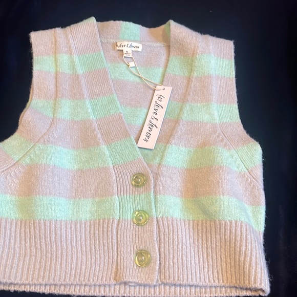 NWOT For Love And Lemons Sweater Vest - Picture 2 of 3